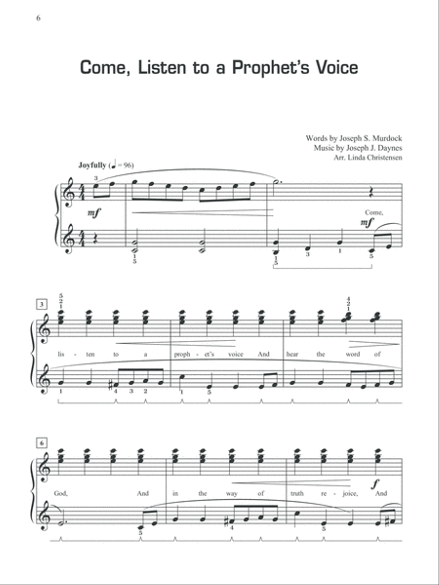 Play Mormon Hymns, Book 3 Piano Solo scores gallery preview page 5