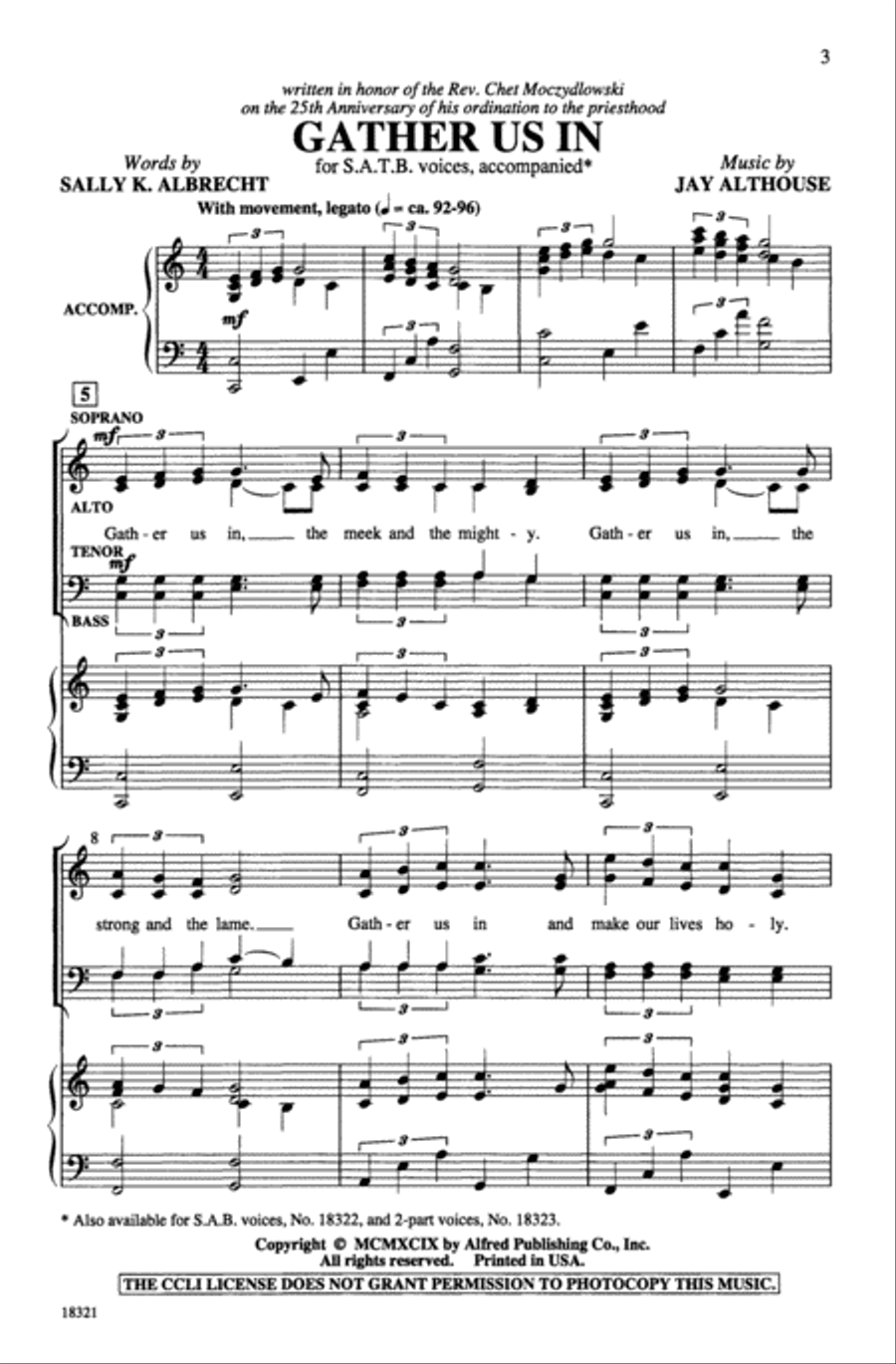Gather Us In 4-Part scores gallery preview page 3