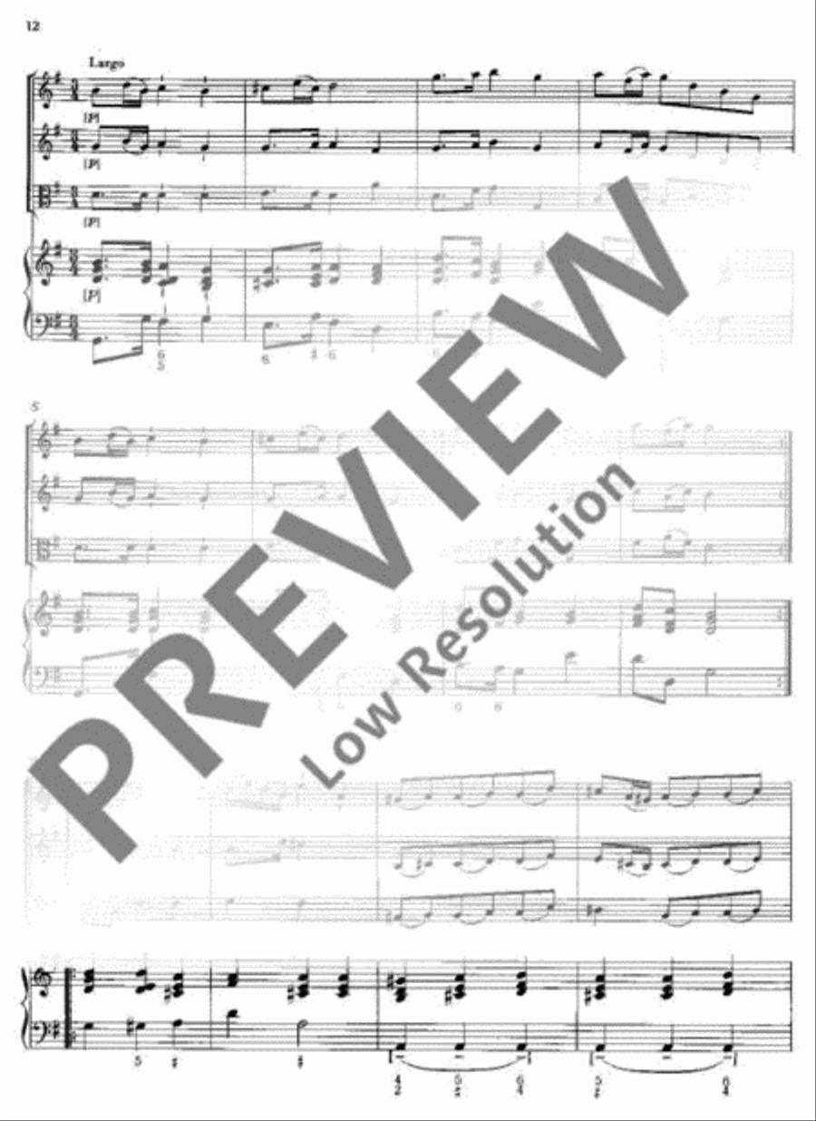 Concerto polonois G Major Basso Continuo scores gallery preview page 13