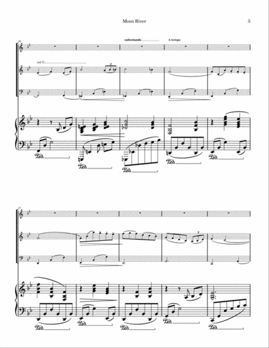 Moon River Voice scores gallery preview page 5