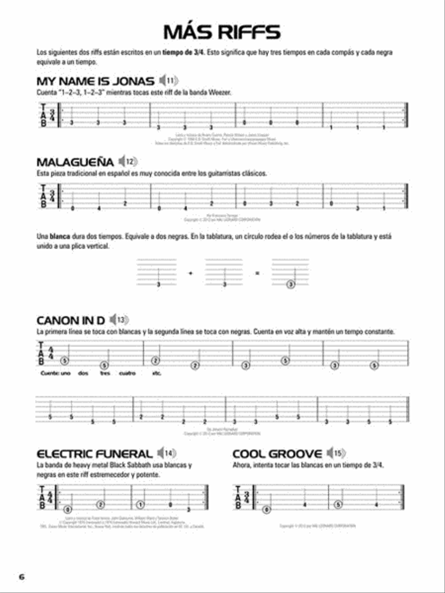 Hal Leonard Guitar Tab Method - Spanish Edition Guitar Tablature scores gallery preview page 5