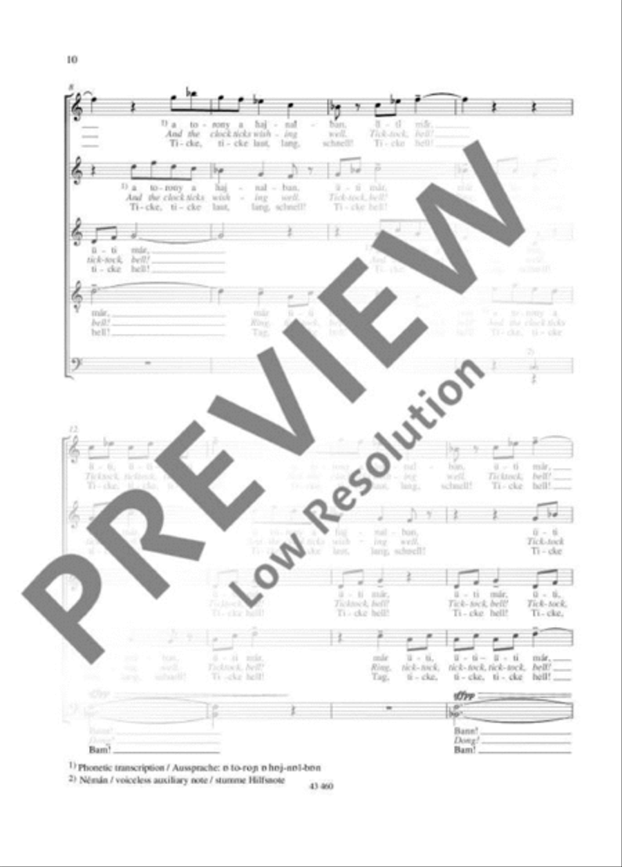 Éjszaka · Reggel Mixed Choir scores gallery preview page 11