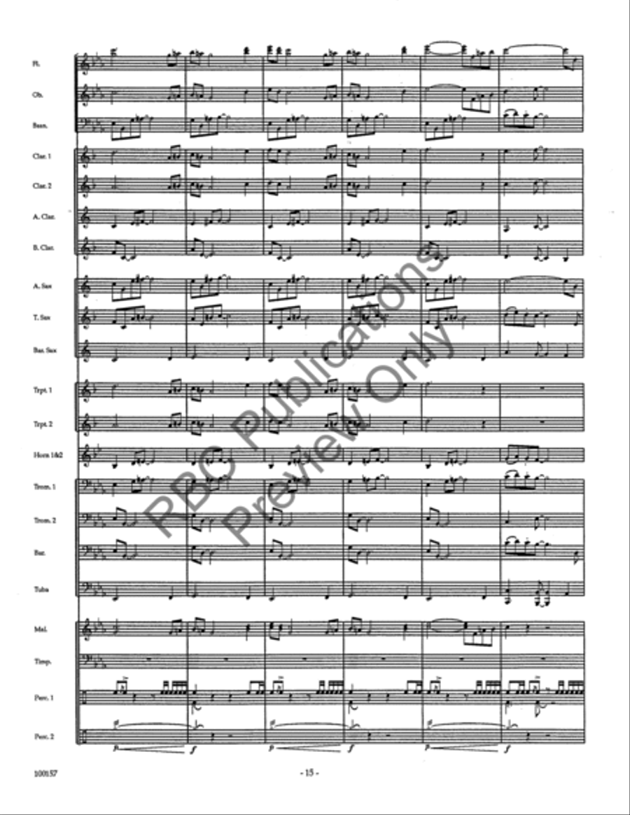Dakota Morn (Score) Concert Band scores gallery preview page 17