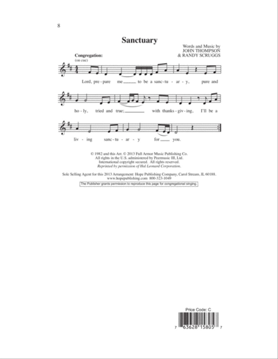 Sanctuary Sanctuary 4-Part scores gallery preview page 9