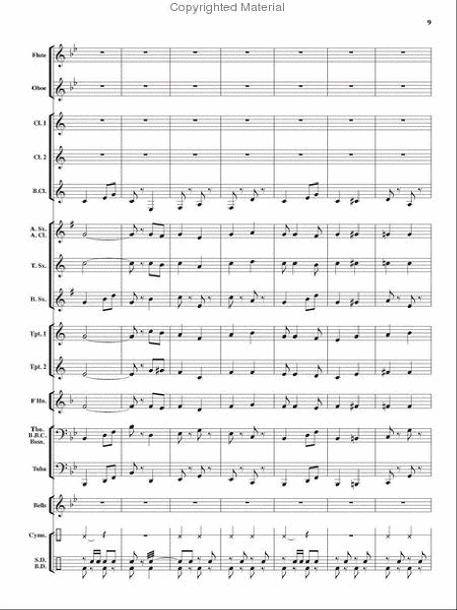 Heroes On Parade Concert Band scores gallery preview page 8