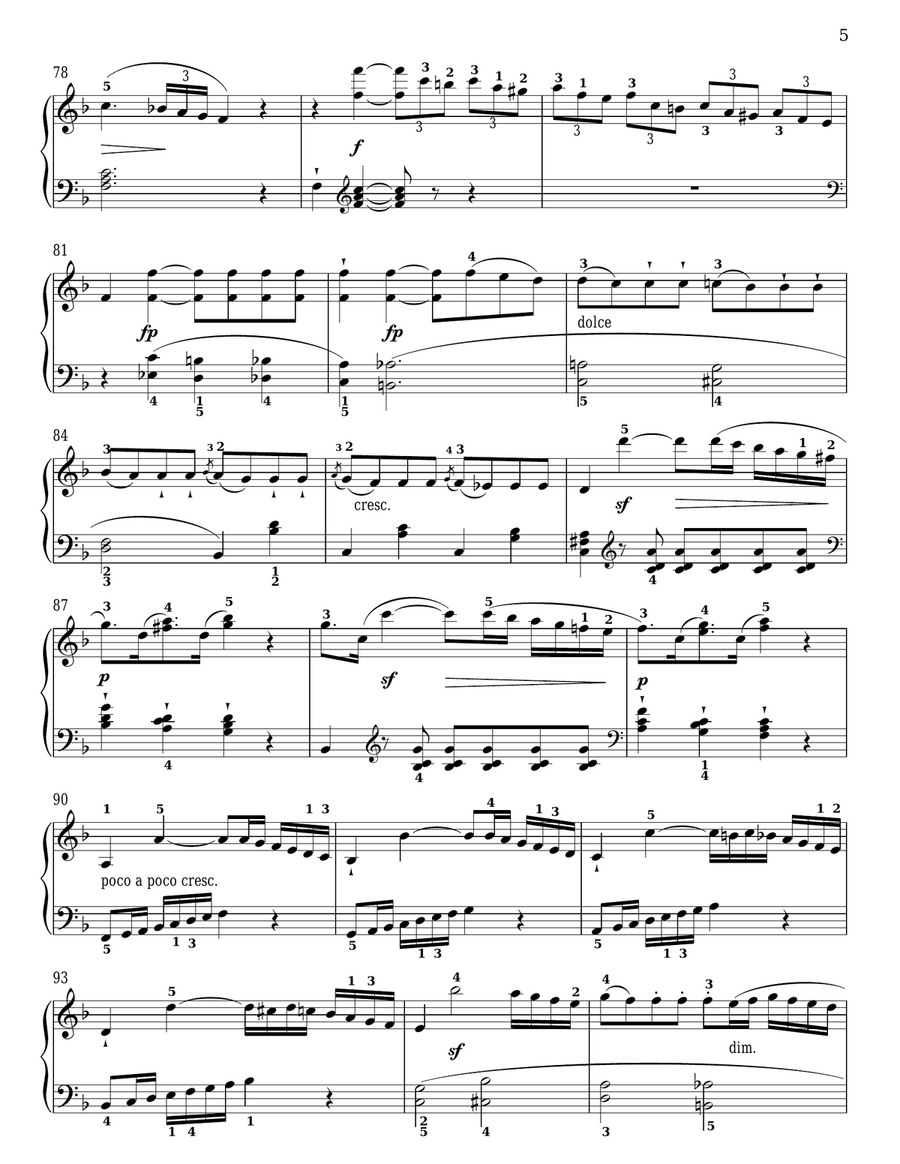 Sonatina In F Major, Op. 20, No. 3 Piano Solo scores gallery preview page 5