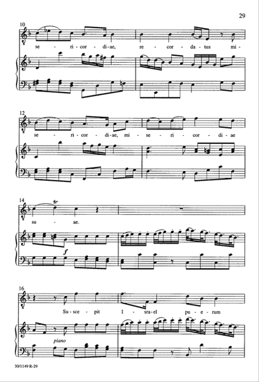 Magnificat in F - Choral Score 4-Part scores gallery preview page 39