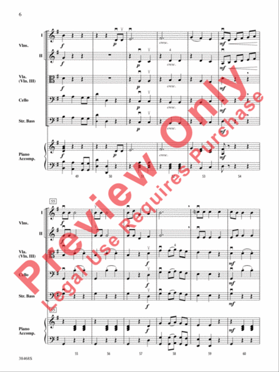 A Holiday Waltz String Orchestra scores gallery preview page 7