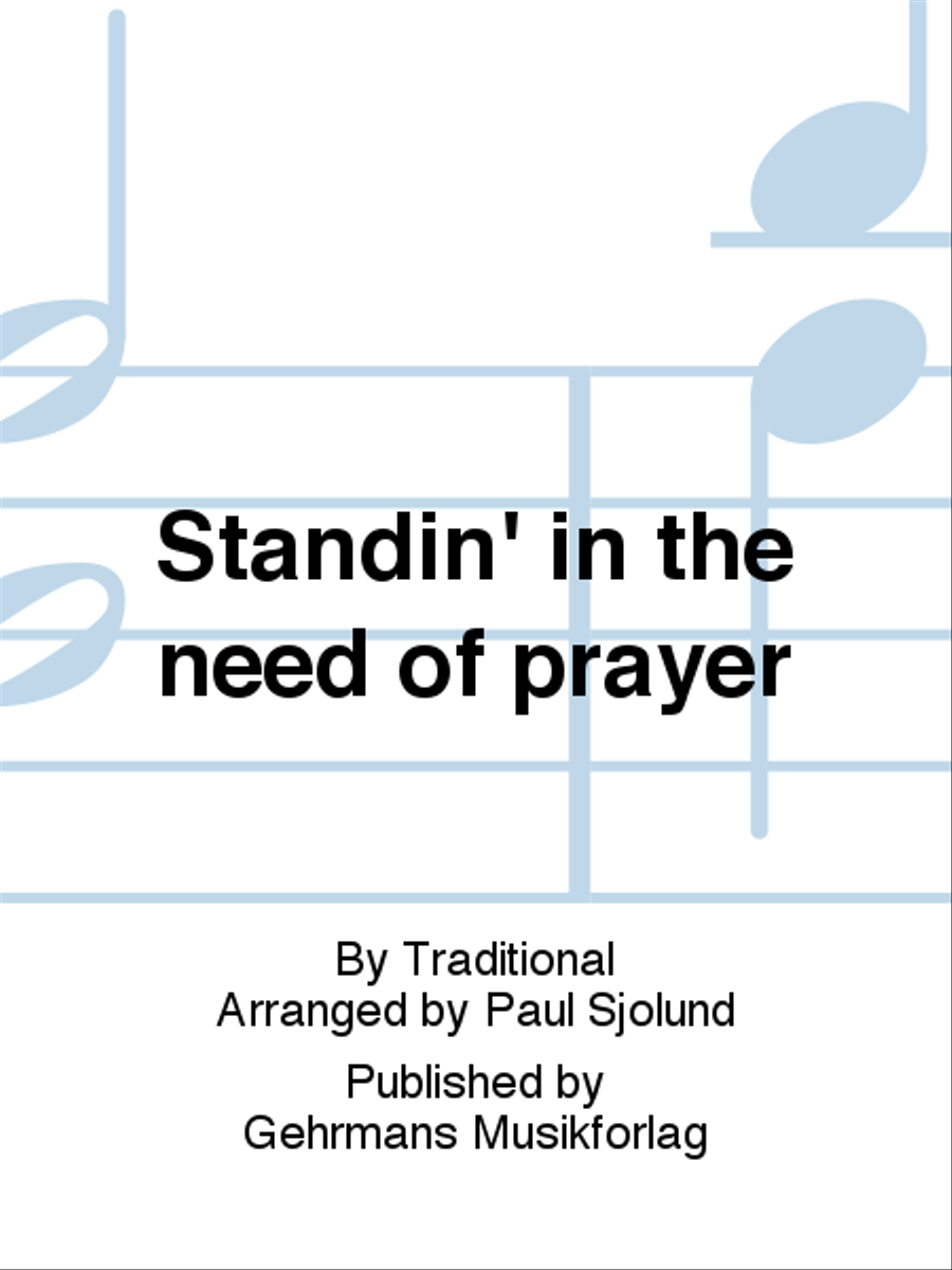 Standin' in the need of prayer TTBB scores gallery preview page 1