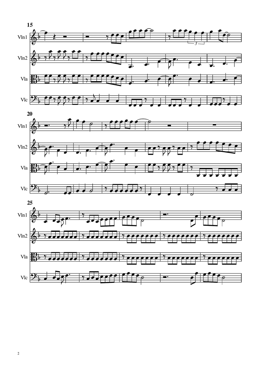 Marry You String Quartet scores gallery preview page 2