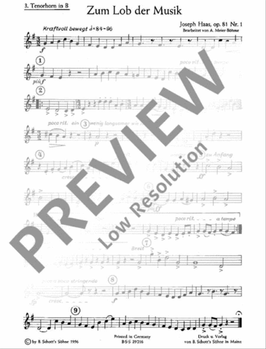 Zum Lob der Musik TB scores gallery preview page 20