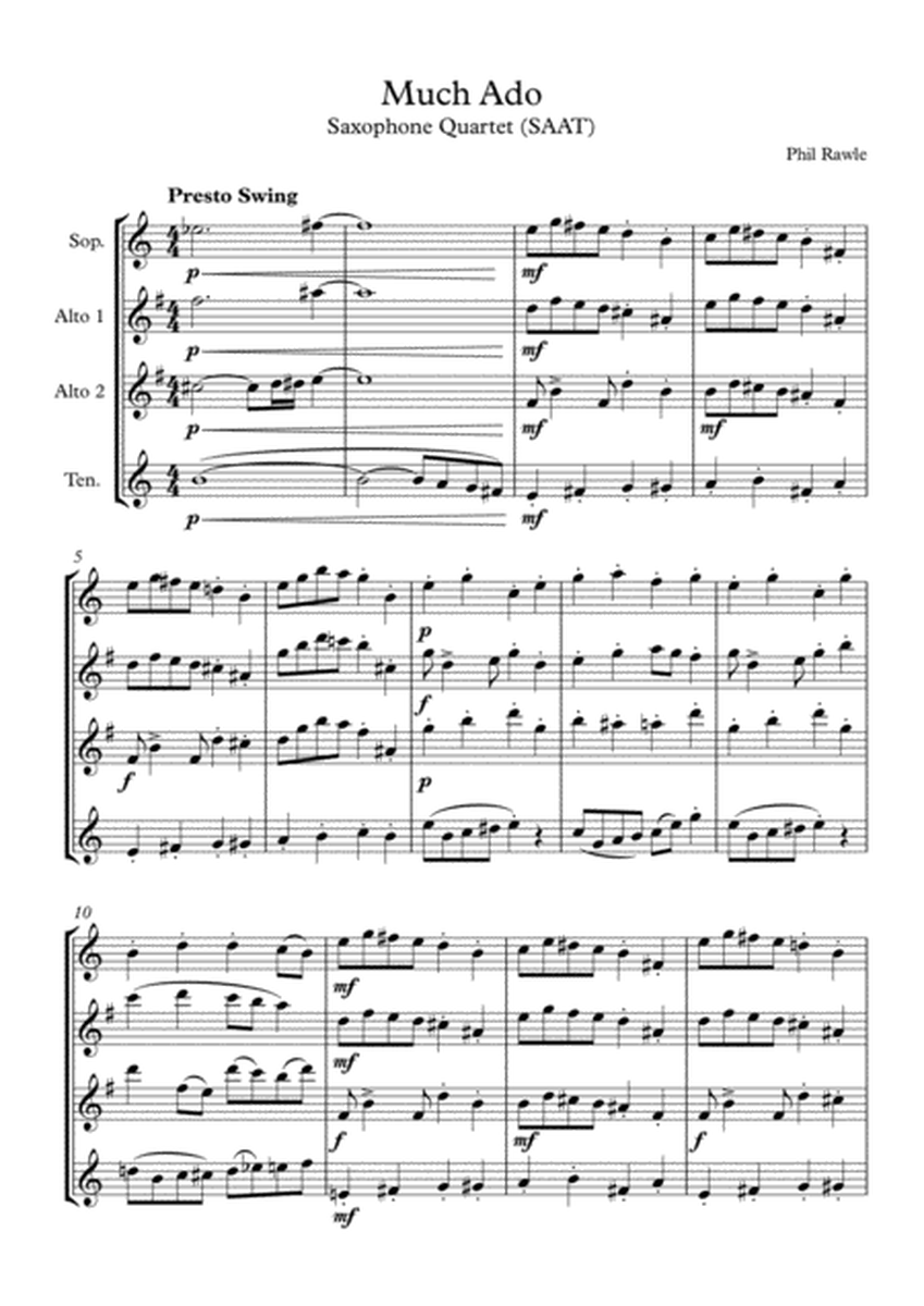 Much Ado - Sax Quartet (SAAT) image number null