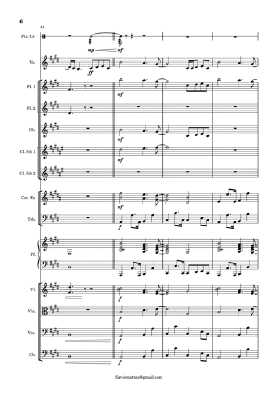 Talking To The Moon - Score Only String Orchestra scores gallery preview page 6
