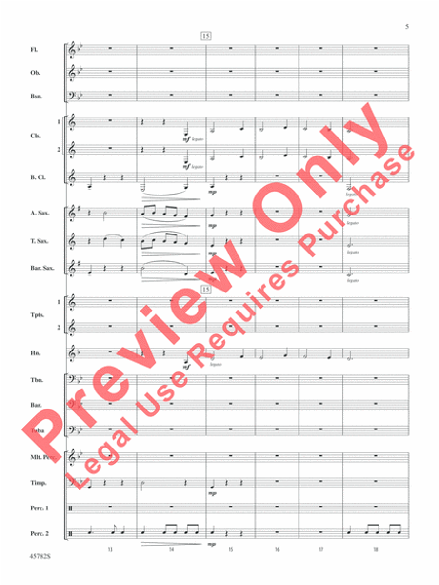 Gabriel's Message Concert Band scores gallery preview page 6