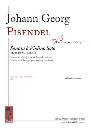 Pisendel. Sonata for Violin and continuo in G major (New Violin Sonata No.1)