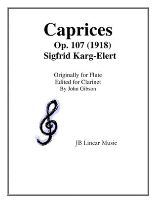 Caprices - Karg-Elert - for Clarinet