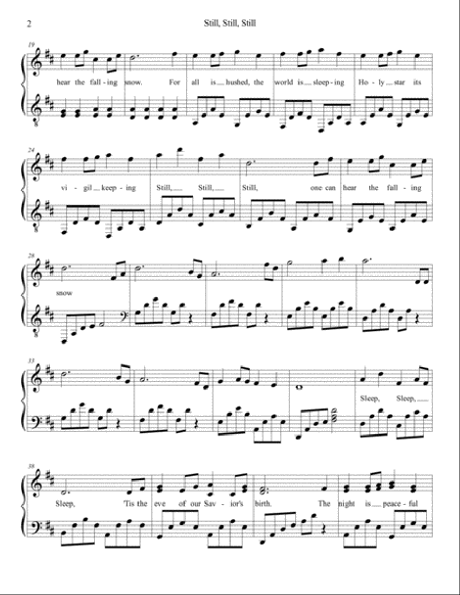 Still, Still, Still Harp scores gallery preview page 2