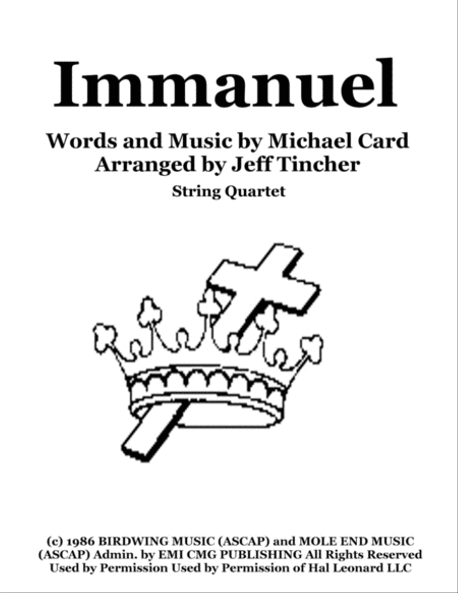 Immanuel Immanuel String Quartet scores gallery preview page 1