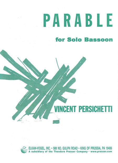 Vincent Persichetti
: Parable for Solo Bassoon
