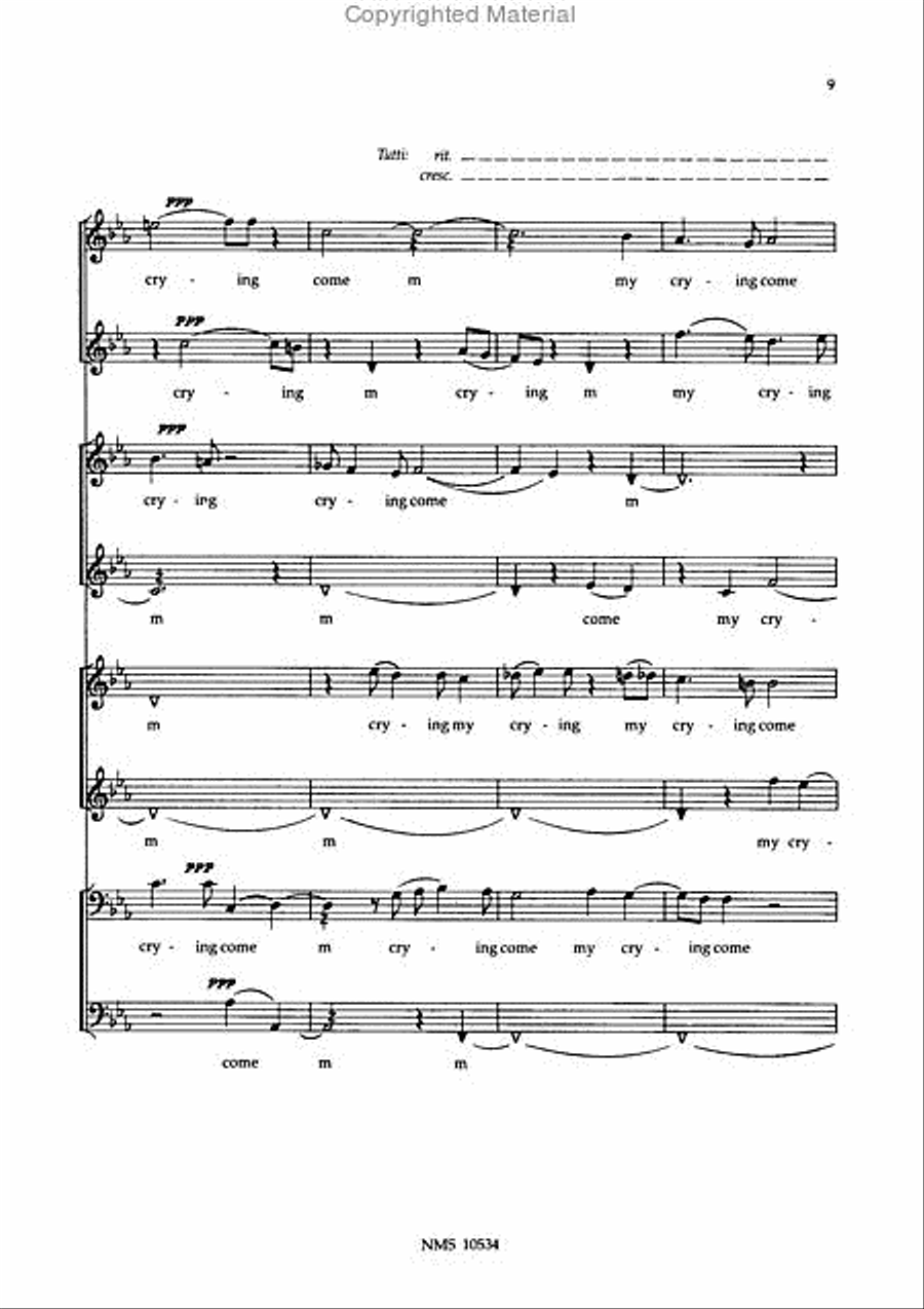 Hear my prayer, o Lord SSAATTBB scores gallery preview page 5
