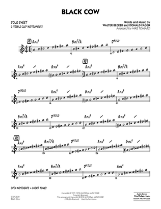 Book cover for Black Cow (arr. Mike Tomaro) - C Solo Sheet