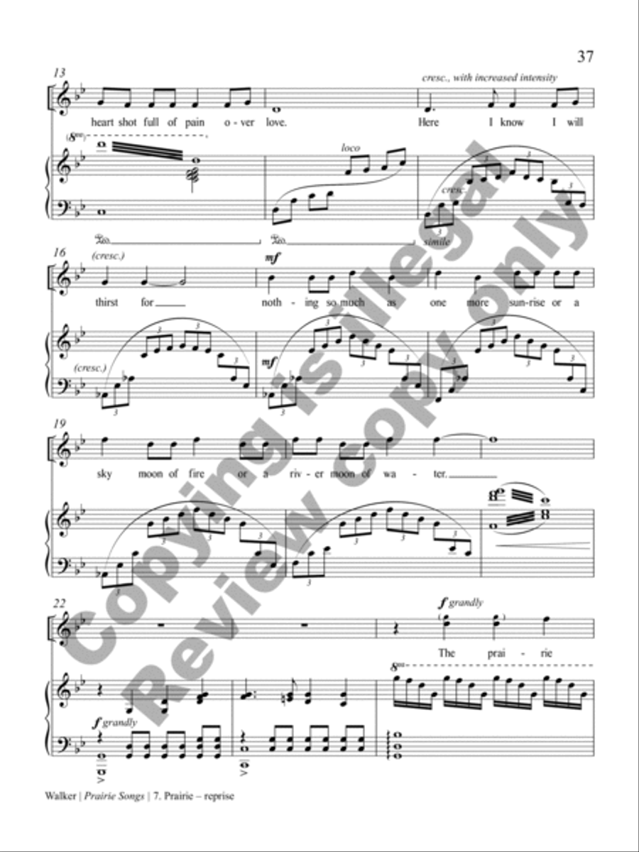 Prairie Songs Prairie Songs Soprano Voice scores gallery preview page 18