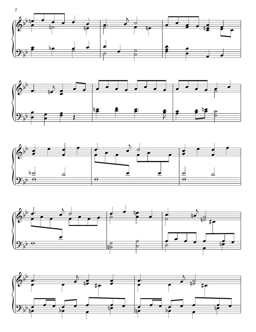 Pie Jesu Piano Solo scores gallery preview page 2