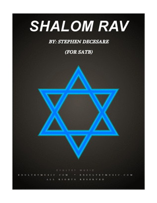 Book cover for Shalom Rav (for SATB)