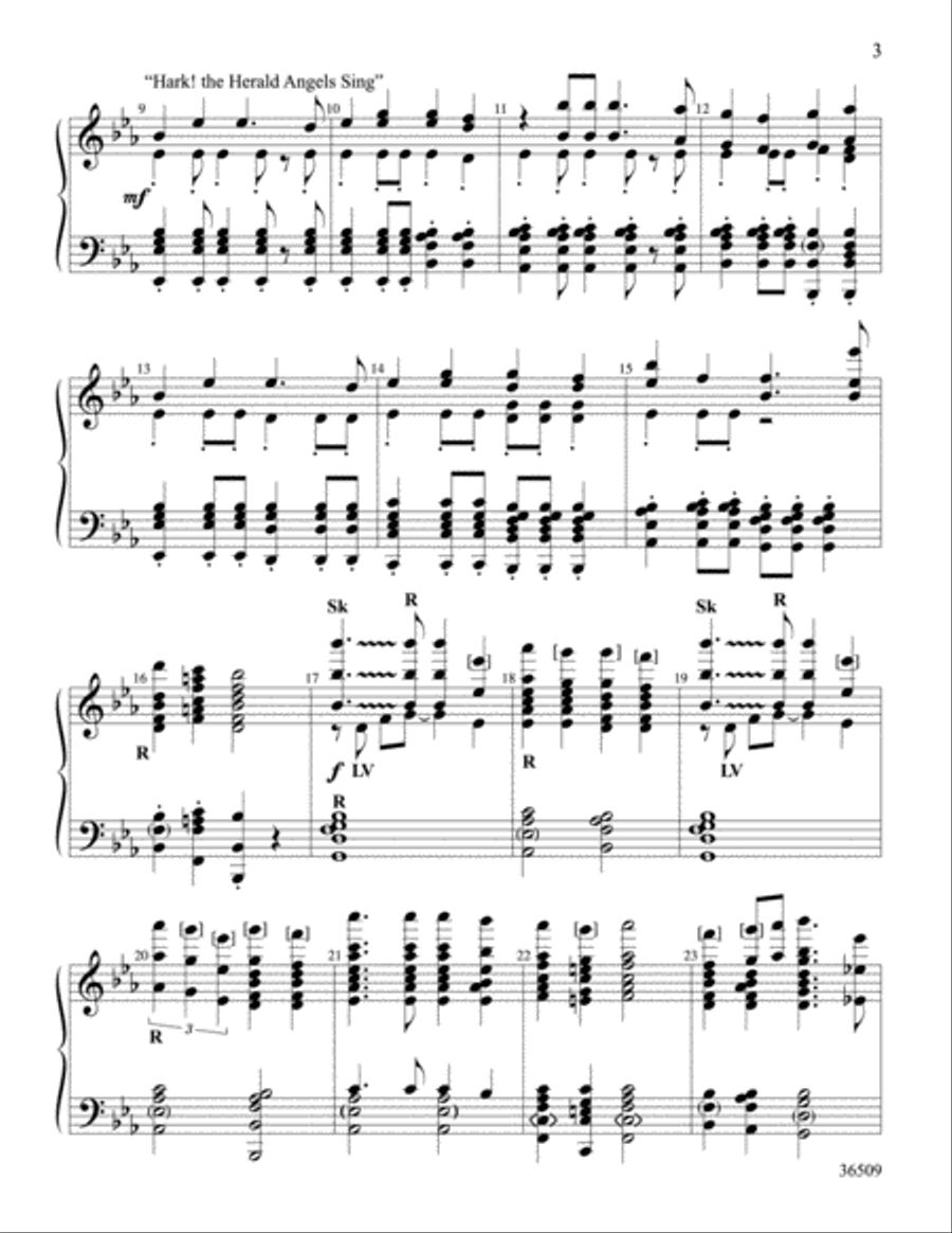 All Glory in the Highest Handbell Choir scores gallery preview page 3