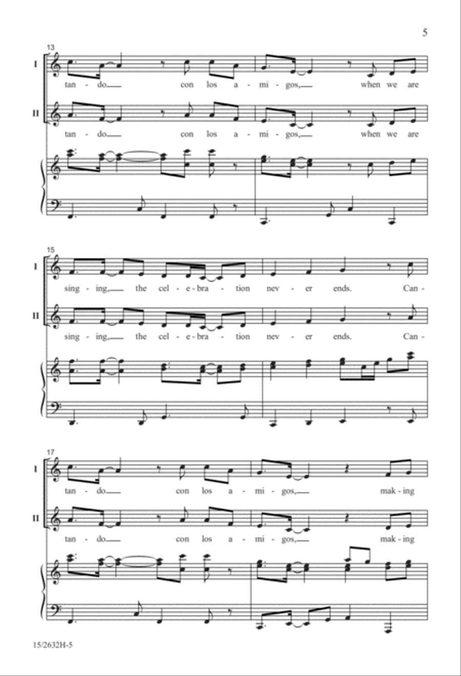 Cantando con los amigos 2-Part scores gallery preview page 6