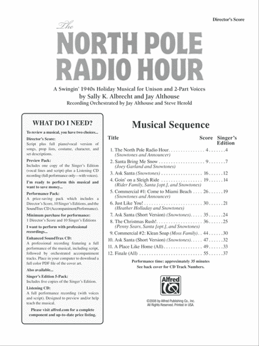 The North Pole Radio Hour - SoundTrax CD (CD only) Choir scores gallery preview page 2
