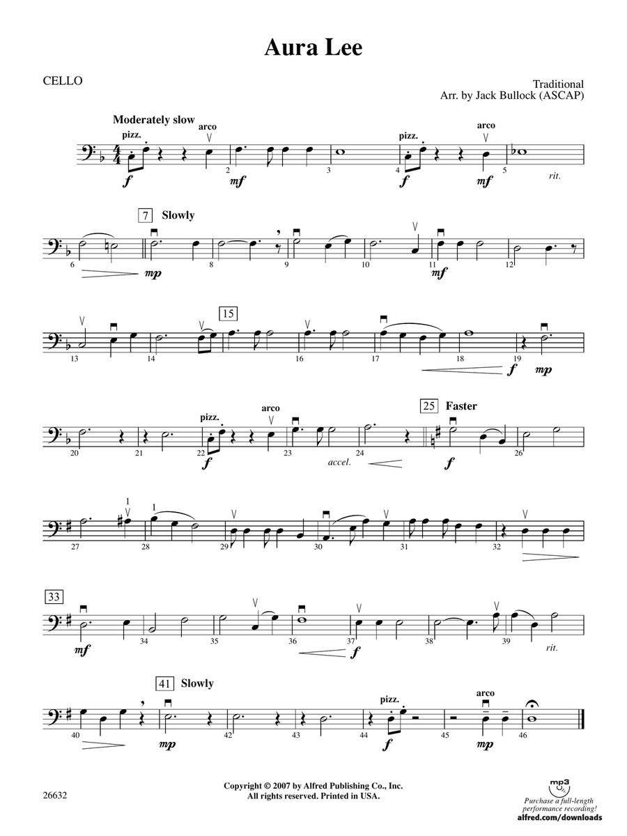Aura Lee: Cello