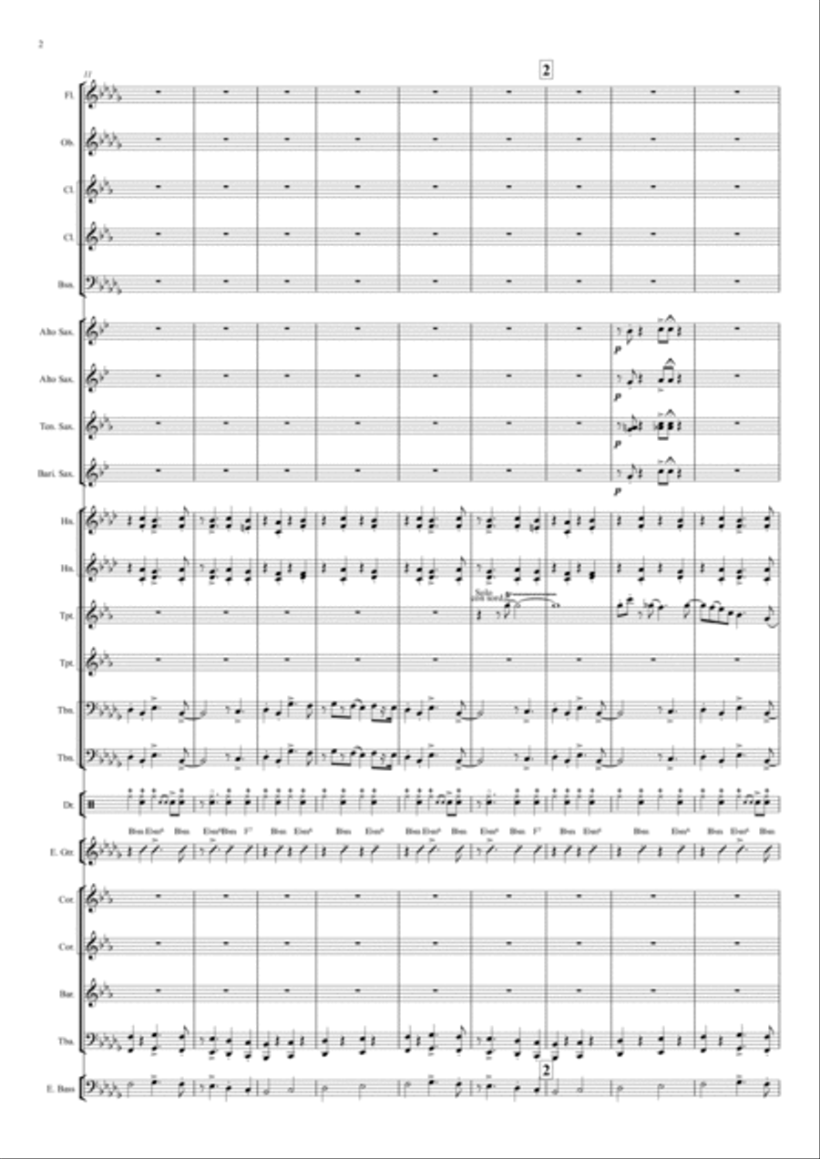 Song of the Volga Boatmen Concert Band scores gallery preview page 3