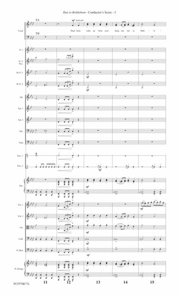 Run to Bethlehem - Orchestral Score and Parts
