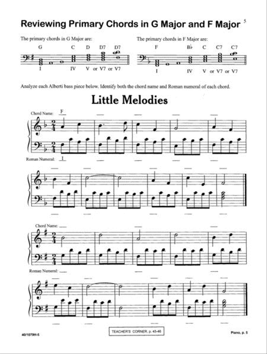 Piano Discoveries Theory Book 3 Piano Method scores gallery preview page 5
