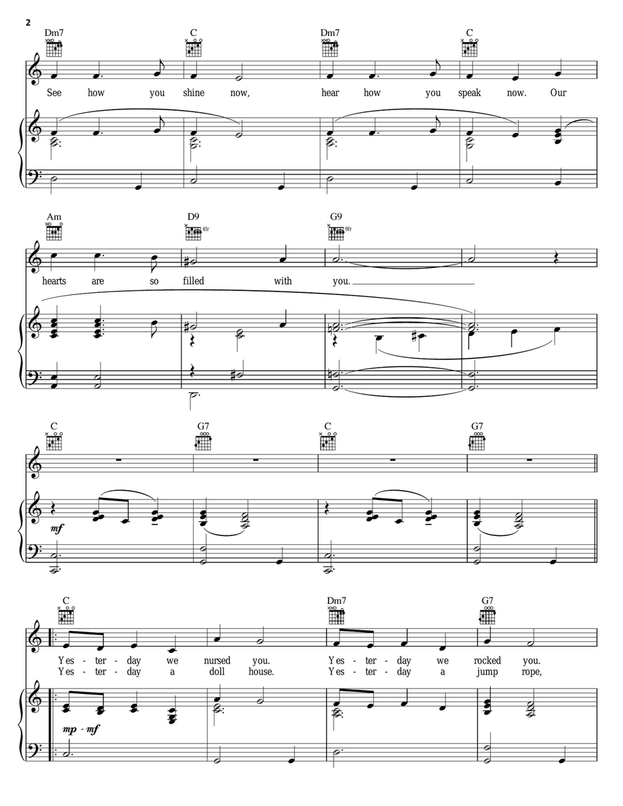 Time Time Piano, Vocal, Guitar scores gallery preview page 2