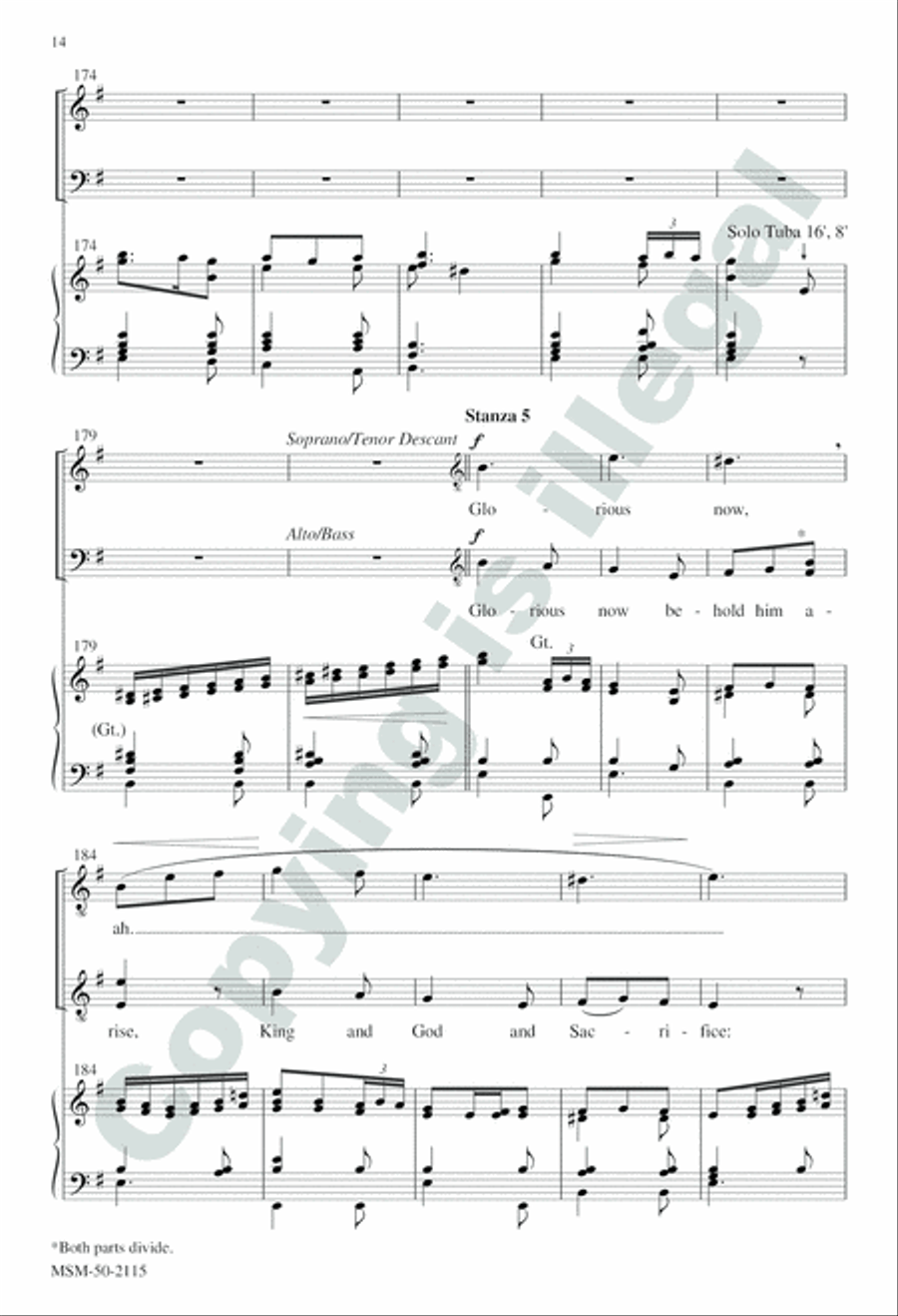 We Three Kings 4-Part scores gallery preview page 14