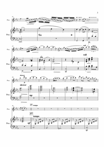 Sonia's Dance Concertino for Piccolo - Piano Reduction
