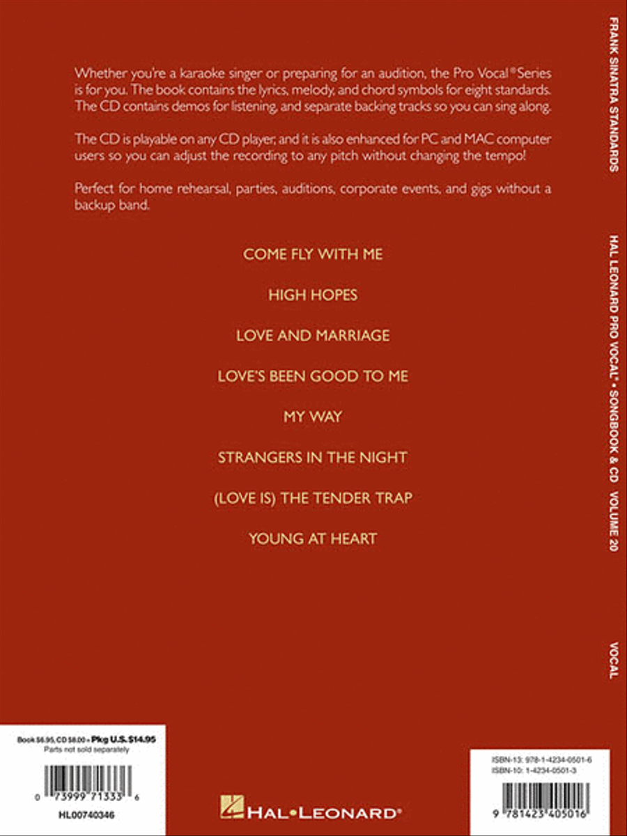 Frank Sinatra Standards Voice scores gallery preview page 2