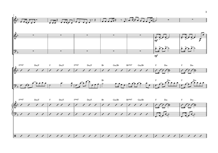 Young Hearts Run Free Jazz Ensemble scores gallery preview page 3