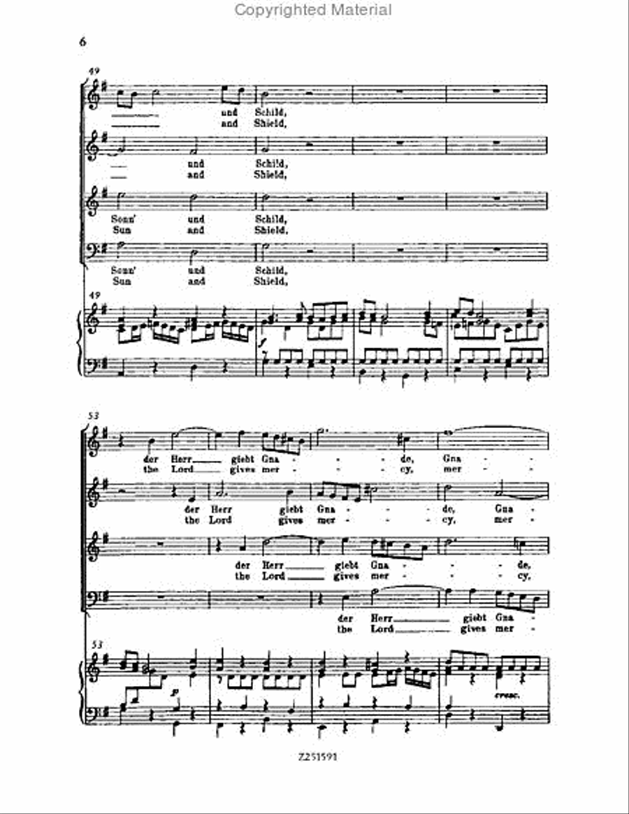 Gott, der Herr, ist Sonn' und Schild, BWV 79 Choir scores gallery preview page 6
