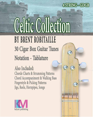Celtic Collection - 4 String Cigar Box Guitar
