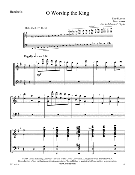 Enhancements for Congregational Singing - Handbell Part (reproducible) - Digital image number null