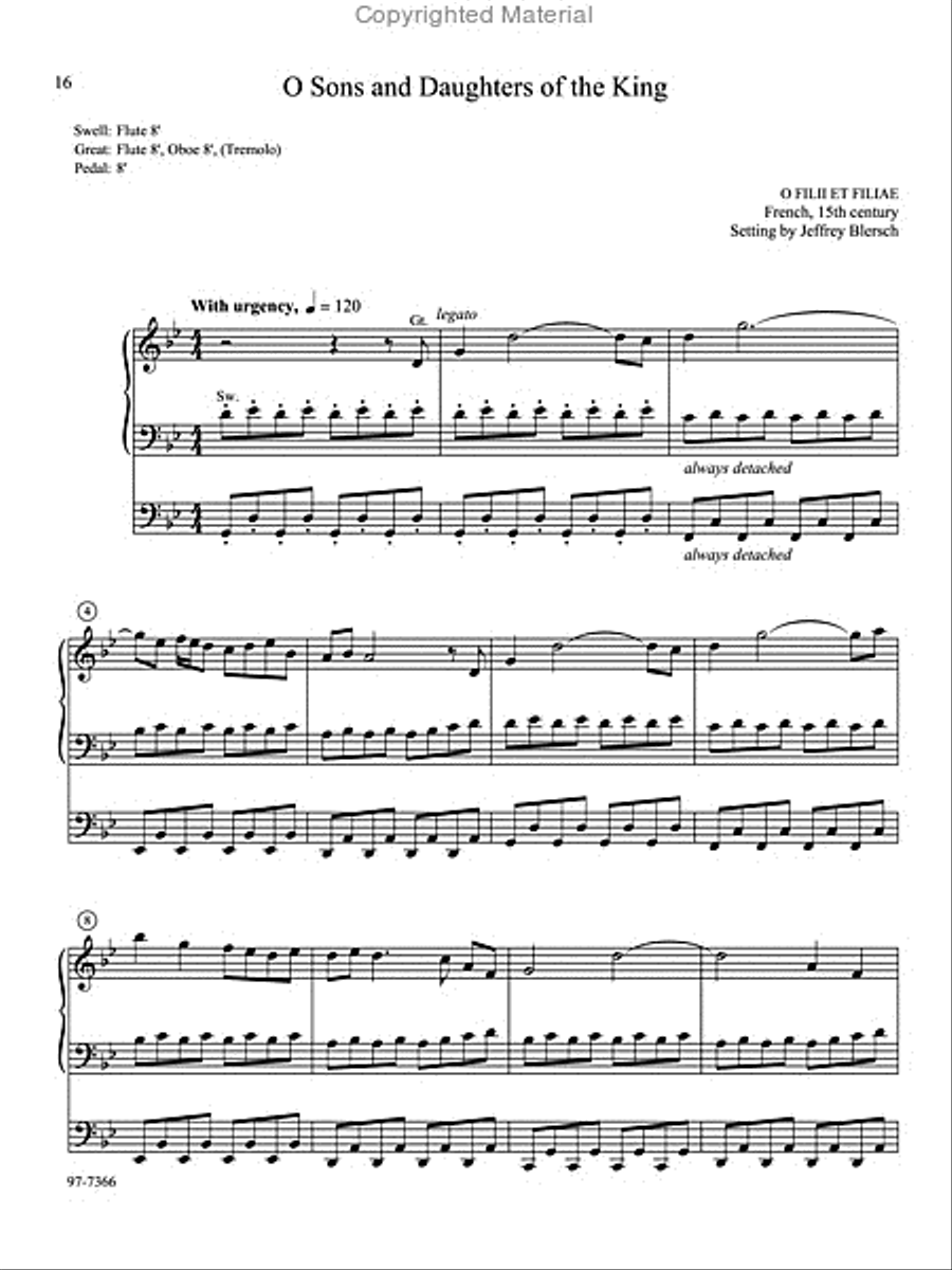 On Easter Morn: Four Preludes for Organ Organ Solo scores gallery preview page 5