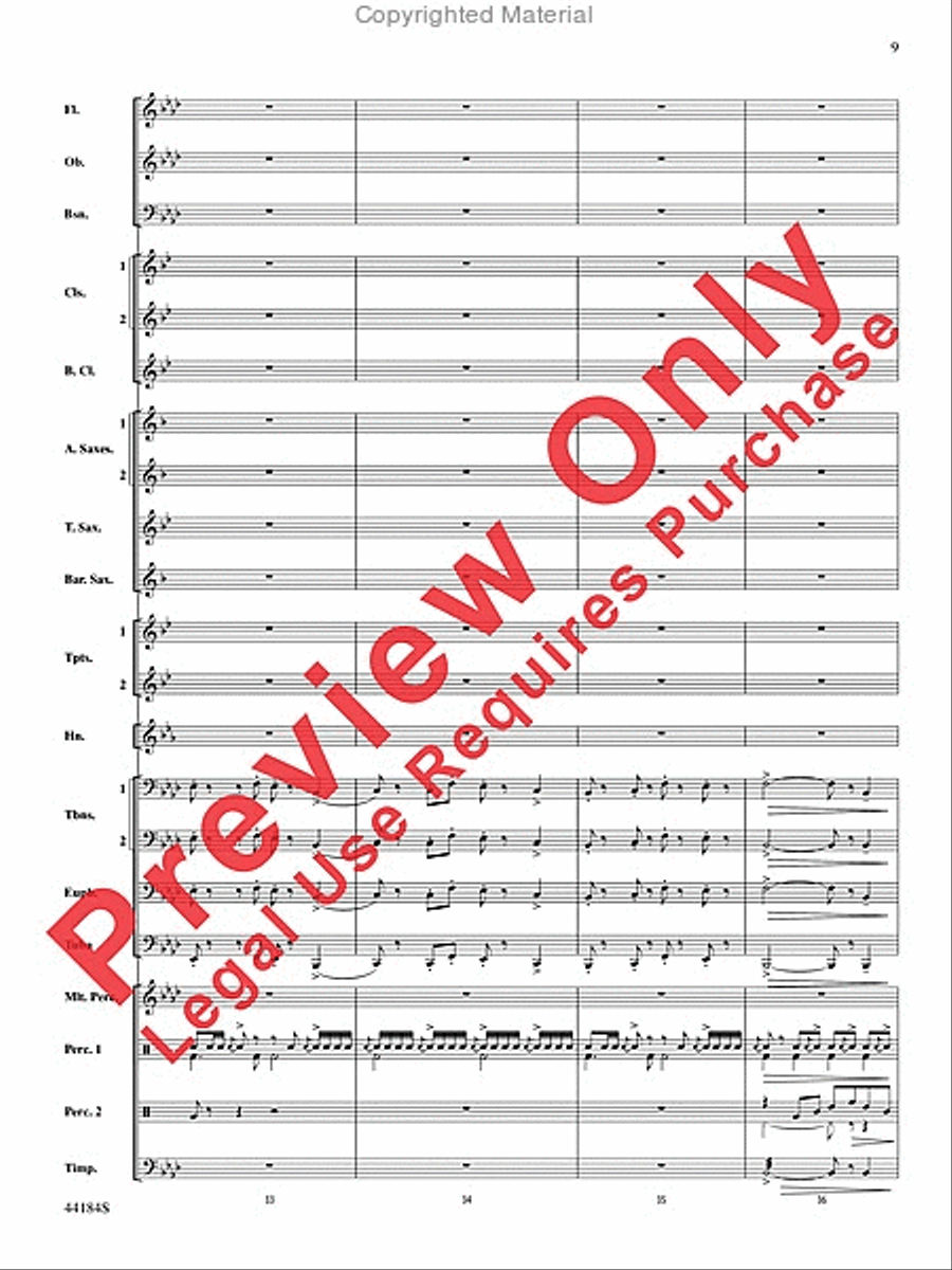 Hsien Concert Band scores gallery preview page 9
