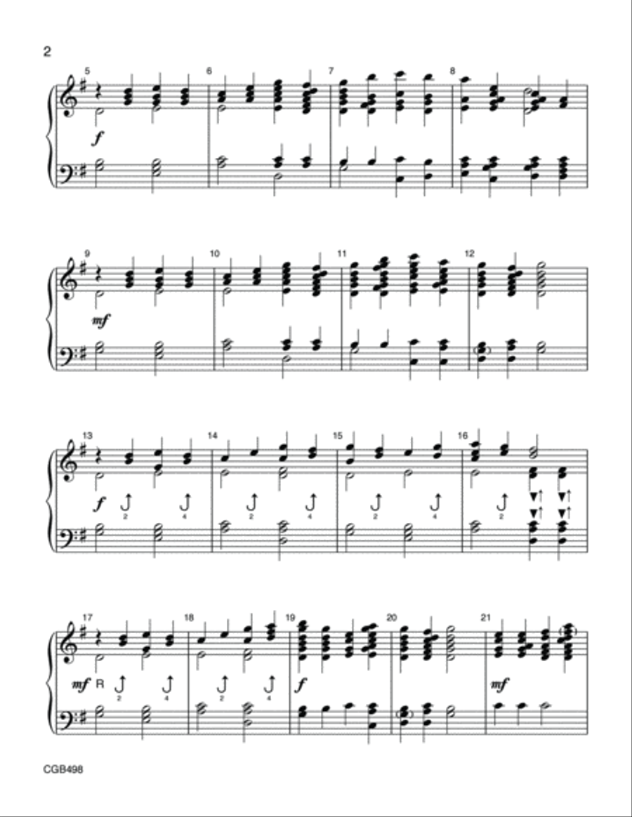 Processional Celebration Handbell Choir scores gallery preview page 3