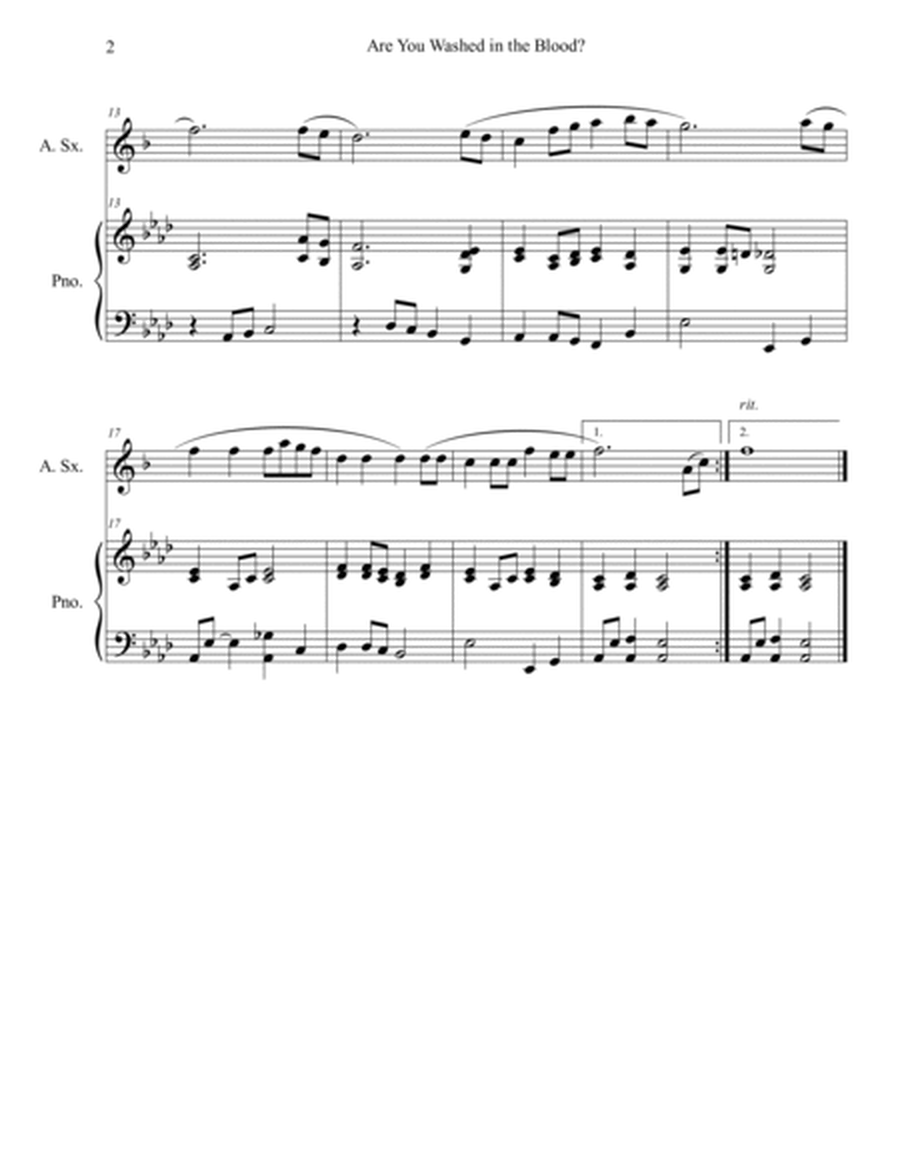10 Easter Solos for Alto Sax and Piano - Volume 2 image number null