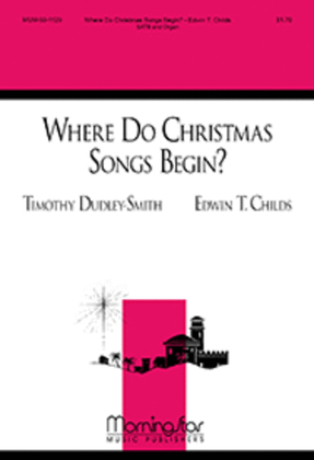 Book cover for Where Do Christmas Songs Begin?