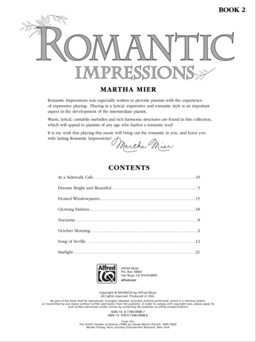 Romantic Impressions, Book 2 image number null