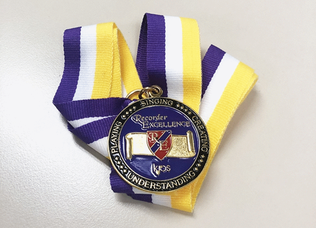 Recorder Excellence Award Medal